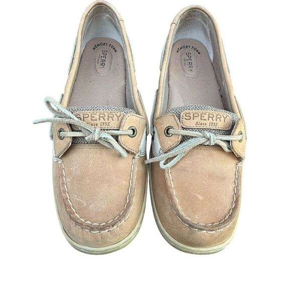 Sperry Women's Angelfish Boat Shoes Brown Leather Size 11M Casual Flats - Picture 3 of 12